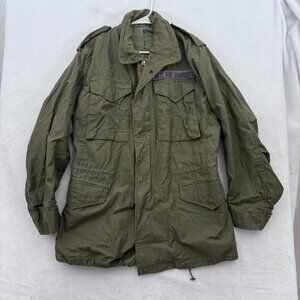 Vintage M65 OG 107 Jacket Mens S Long Green Cold Weather Vietnam Era US Army 80s